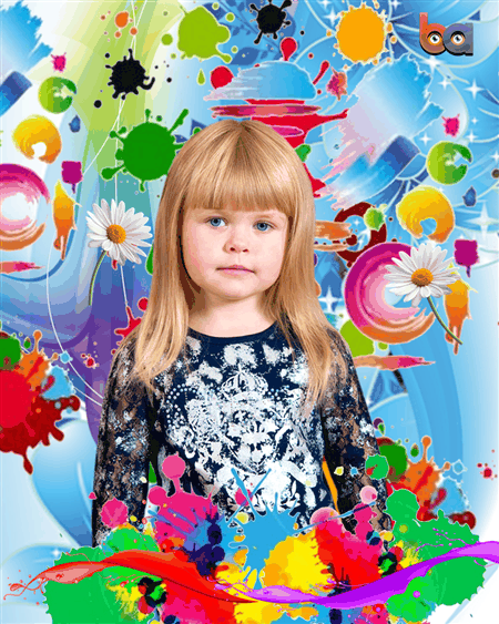 3d çocu fotograf baskısı